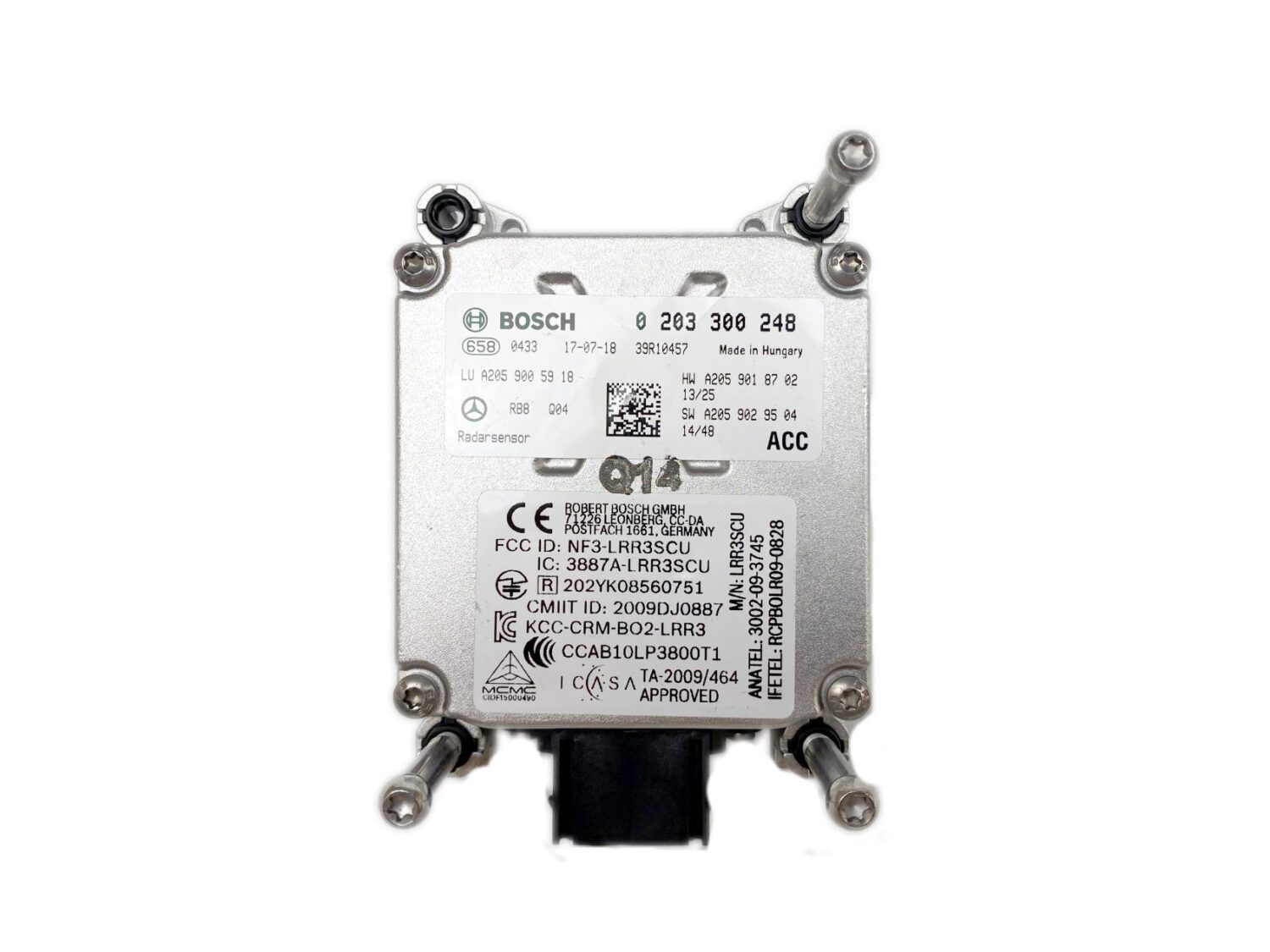 NUOVO OE SENSORE RADAR ACC DISTRONIC MERCEDES C W205 GLC W253 A2059005918 0203300248