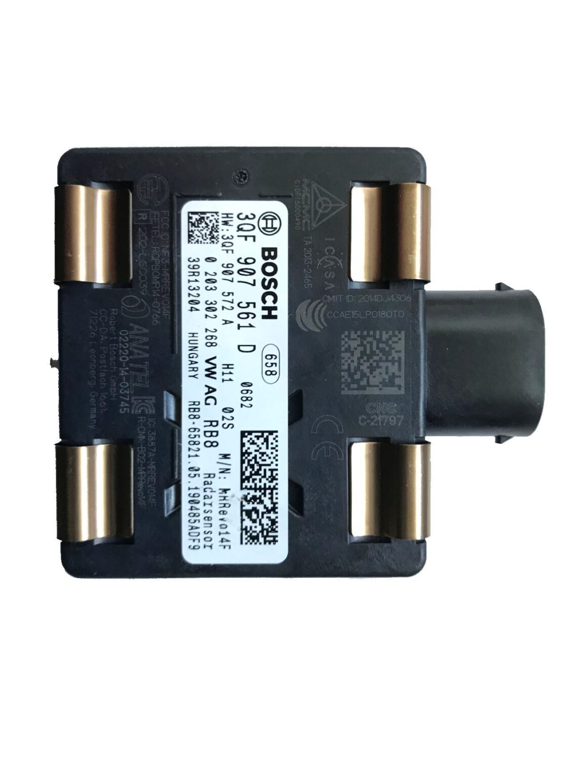 NOVÝ OE RADAR ACC DISTRONIC SNÍMAČ VZDÁLENOSTI VW GOLF VII, E-GOLF, ARTEON, ATLAS, JETTA AUDI E-TRON GT ŠKODA OCTAVIA 3QF907561D