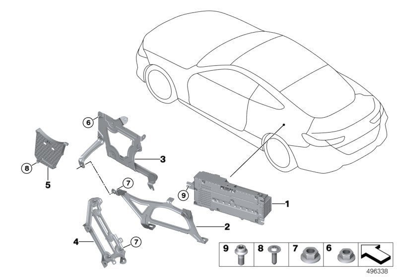 OE HARMAN BMW HIFI SYSTÉMOVÝ ZESILOVAČ 8 G14 G15 X5 G05 X7 G07 8779569 - 65128779569