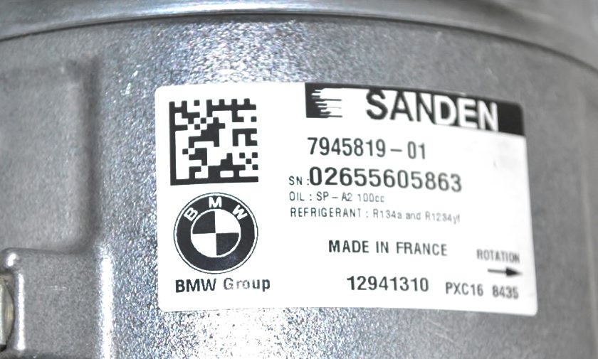 1x neuer Original-AC-Klimaanlagenkompressor für BMW 5er (G30, G31), 6er (G32), GT, 7er (G11, G12) – 7945819