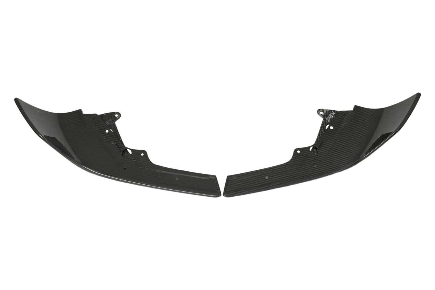 2X NEUE OE CARBON STOSSSTANGE SPILTTER SPOILER FRONT BMW M-PERFORMANCE M2 F22 F87 F23 51112361671