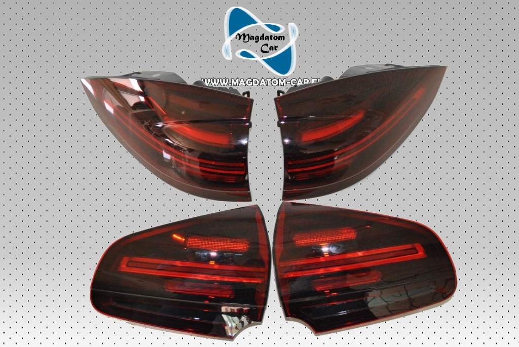 4x Nová Originální Zadní Led Světla Černá Porsche Cayenne 958 Turbo