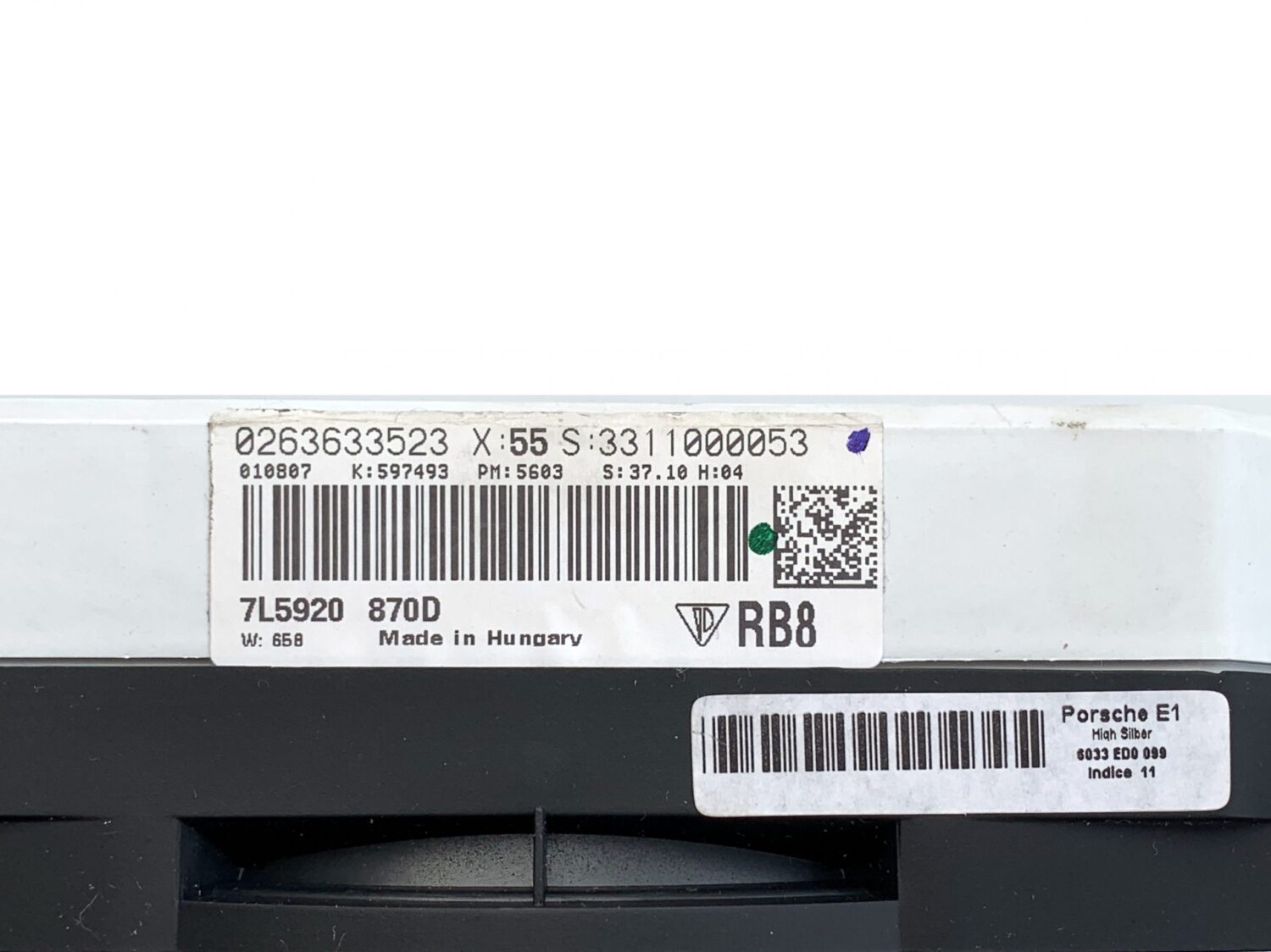 NOUVEAU horloges de compteur de vitesse OE PORSCHE CAYENNE 4.5 V8 2002 - 2007 7L5920870D