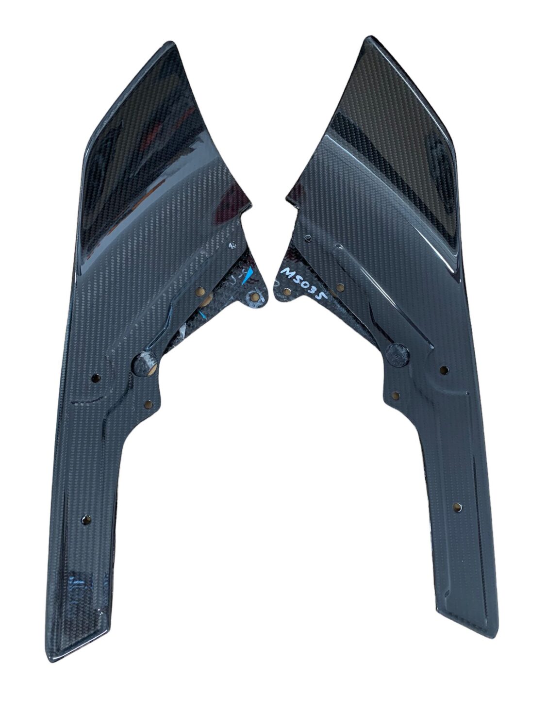 2X NEUE OE CARBON STOSSSTANGE SPILTTER SPOILER FRONT BMW M-PERFORMANCE M2 F22 F87 F23 51112361671