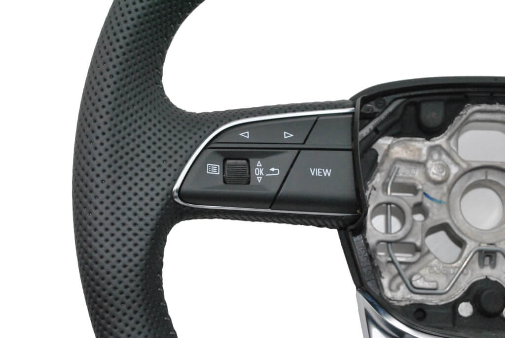 NOVÝ OE VOLANT ČERNÝ KOŽENÝ MULTIFUNKČNÍ AUDI Q3 83A419091H