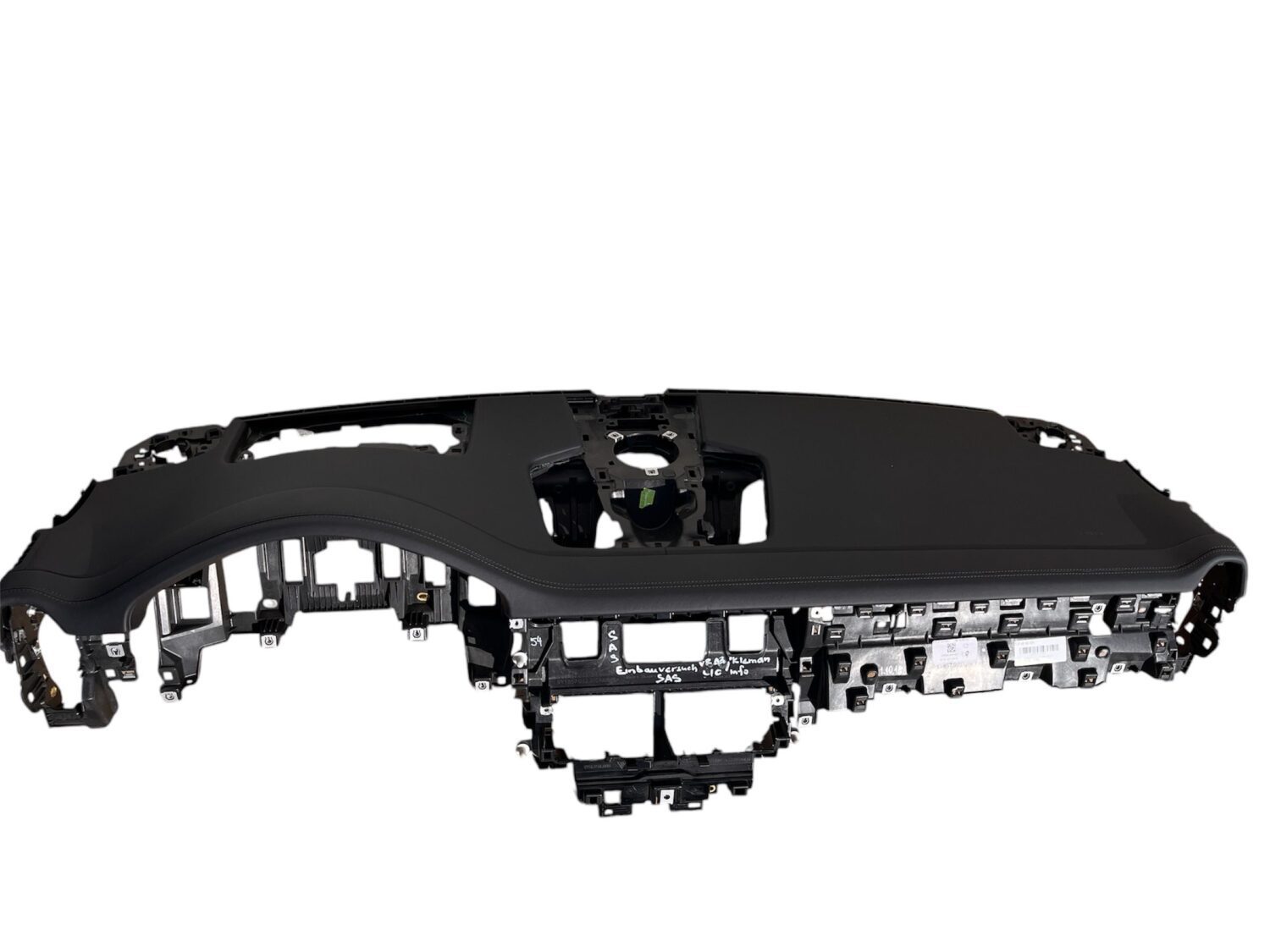 NEUE OE SCHWARZES LEDER HEAD-UP ARMATURENBRETT MIT SCHWARZEM FADEN PORSCHE CAYENNE 2018 - 9Y1857033Q