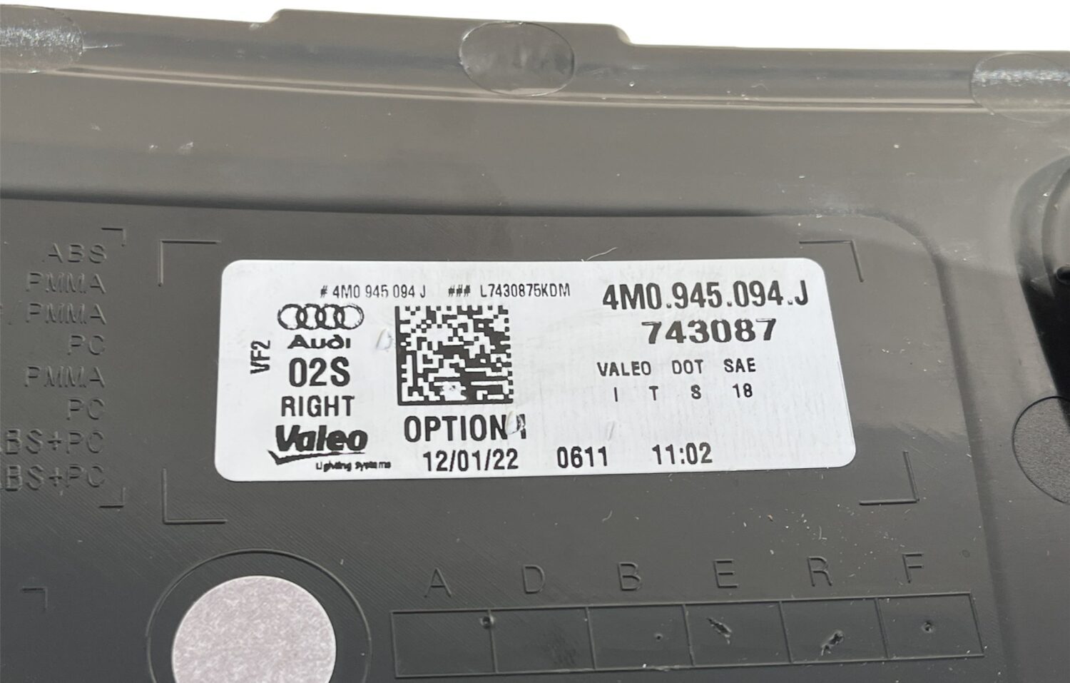 NUOVA LAMPADA A LED ORIGINALE DESTRA AUDI Q7 4M LCI USA 4M0945094J