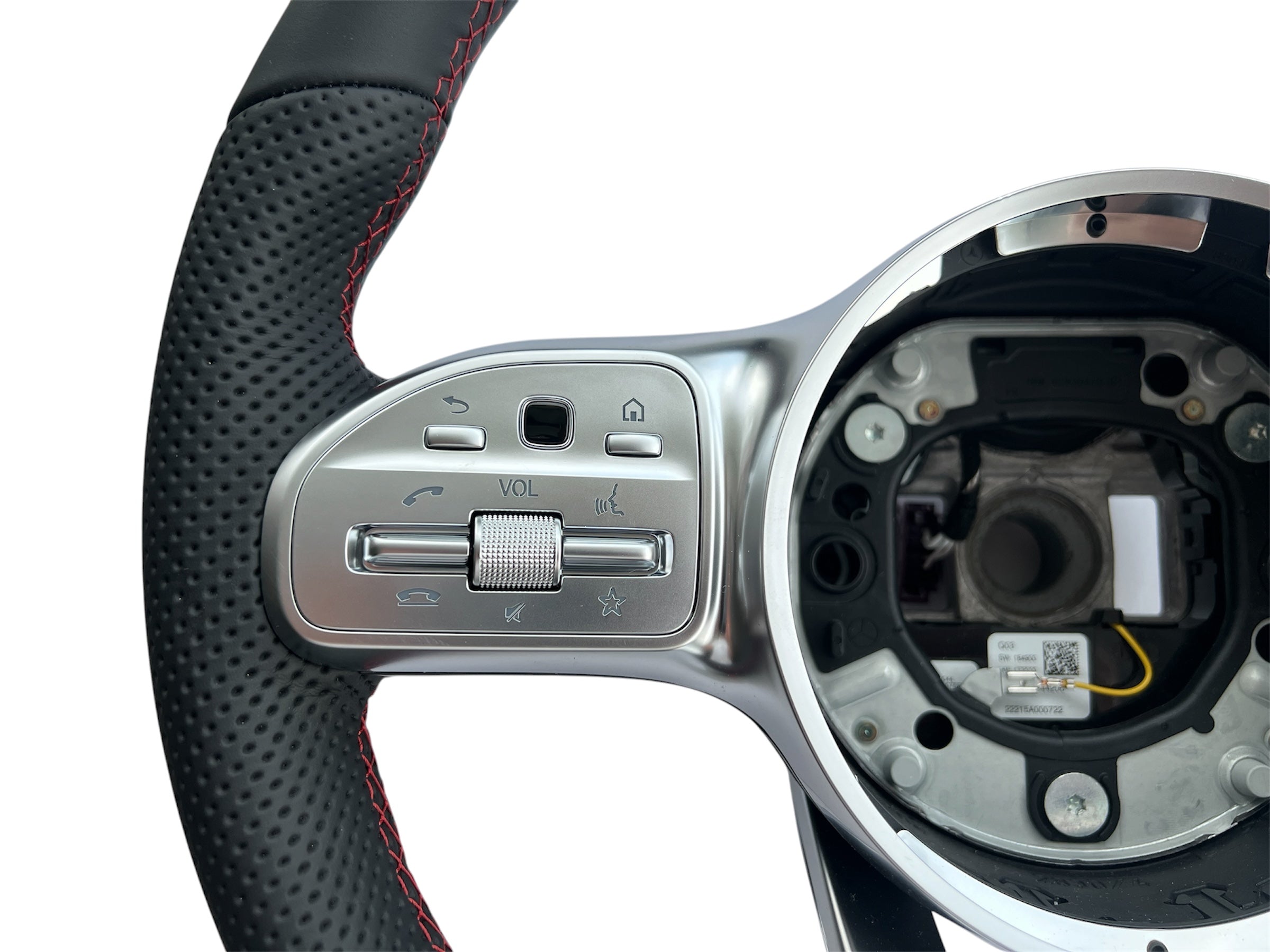 NEW ORIGINAL BLACK LEATHER STEERING WHEEL MULTIFUNCTION MERCEDES GLC X253 C253 CLA C118 W177 GL A0994647903