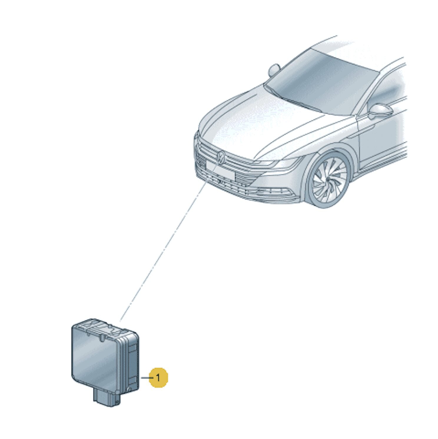 NOVÝ OE RADAR ACC DISTRONIC SNÍMAČ VZDÁLENOSTI VW GOLF VII, E-GOLF, ARTEON, ATLAS, JETTA AUDI E-TRON GT ŠKODA OCTAVIA 3QF907561D