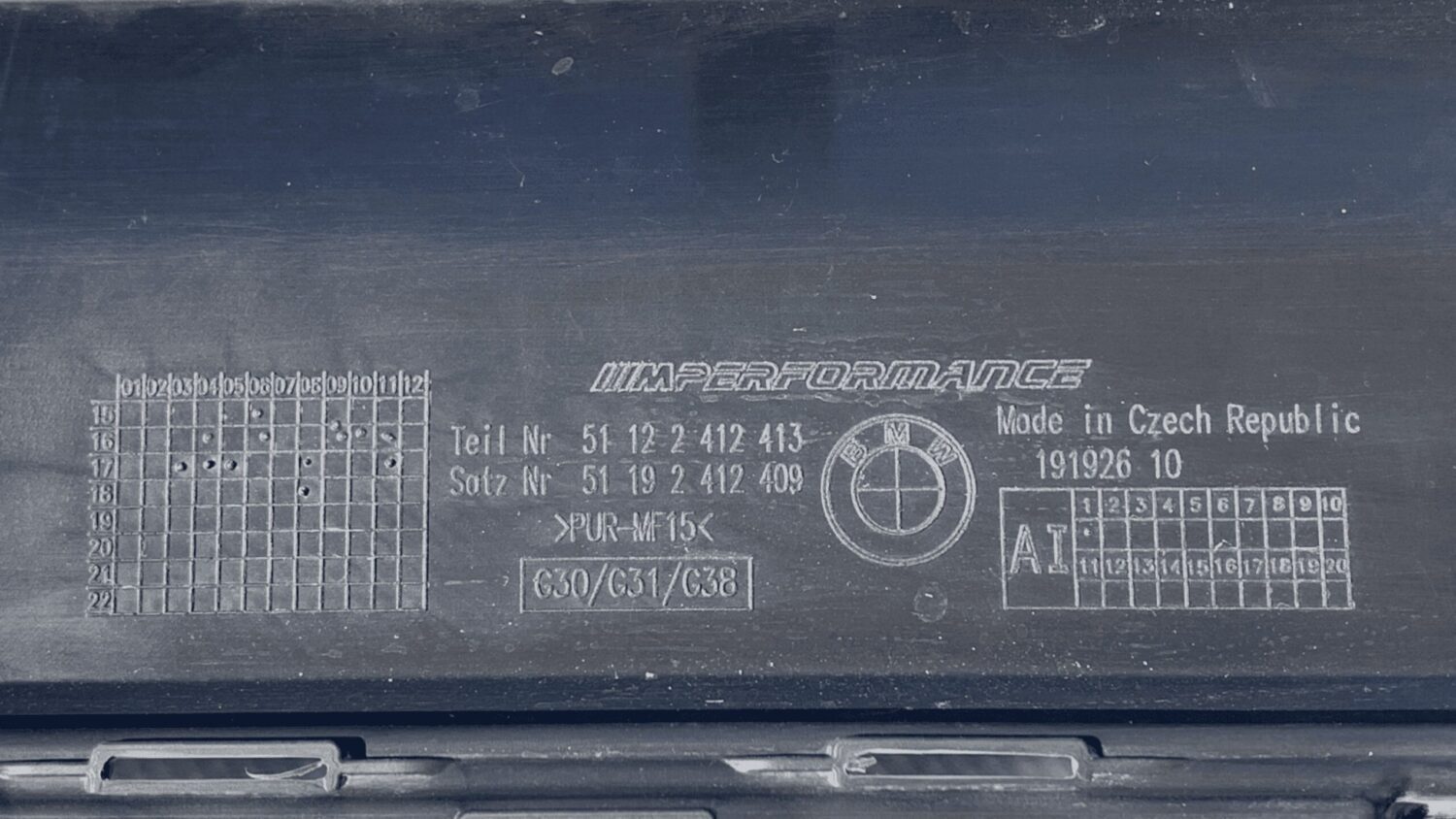 NOUVEAU KIT COMPLET DE PARE-CHOCS EN CARBONE BMW 5 G30 51112414135 DIFFUSEUR ARRIERE + SPOILER AVANT