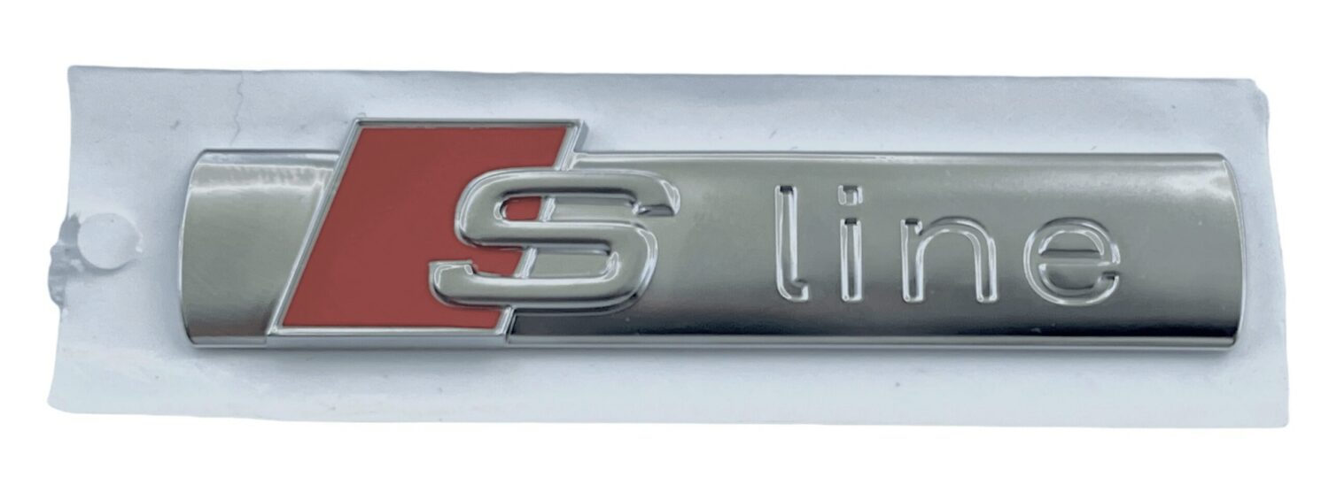 2X ORIGINÁLNÍ EMBLÉM S-LINE NA BLATNÍK AUDI A1 A3 A4 B6 B7 A6 A7 Q2 Q3 Q5 Q7 Q8 TT E-TRON 8N0853601A