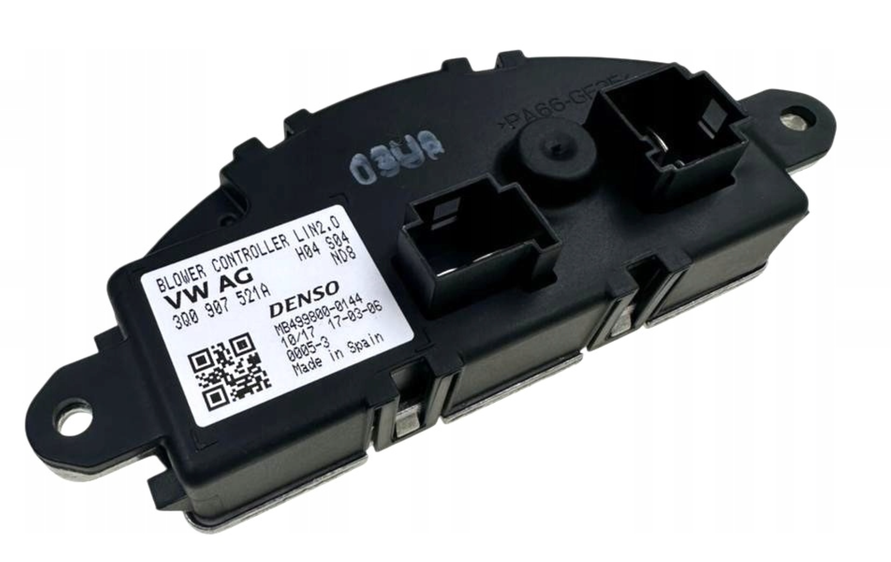 NOVÝ ORIGINÁLNÍ REZISTOR VENTILÁTORU DENSO 3Q0907521A VW GOLF PASSAT SEAT ŠKODA OCTAVIA