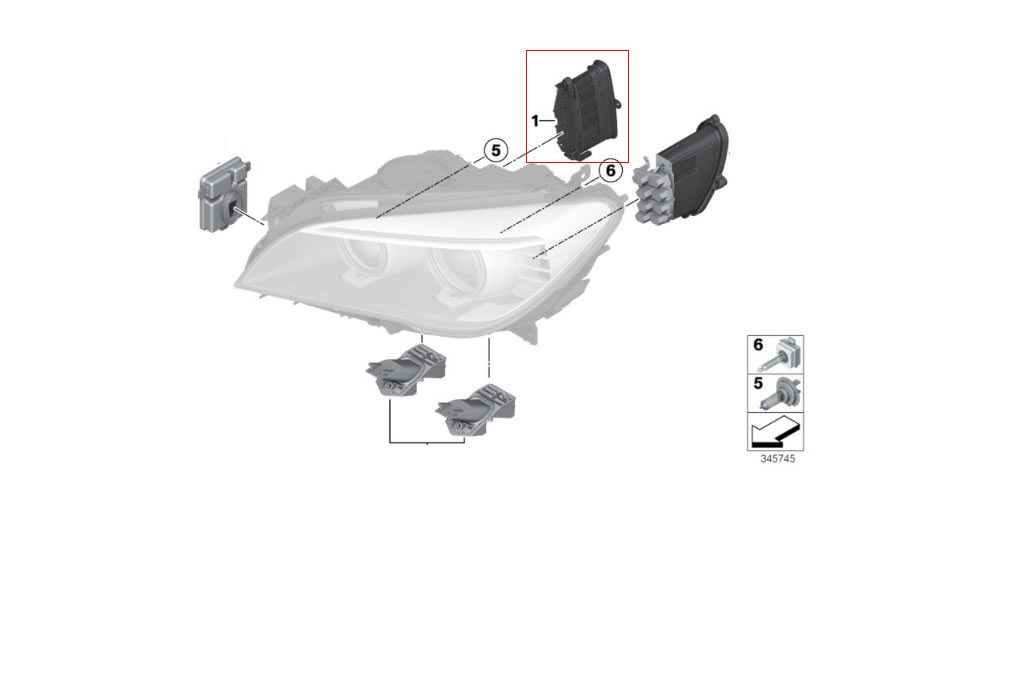 NOUVEAU MODULE DE CONTRÔLEUR TMS LED OE BMW F01 F02 F03 LCI ROLLS ROYCE GHOST WRAITH DAWN RR4 RR5 RR6 7440875