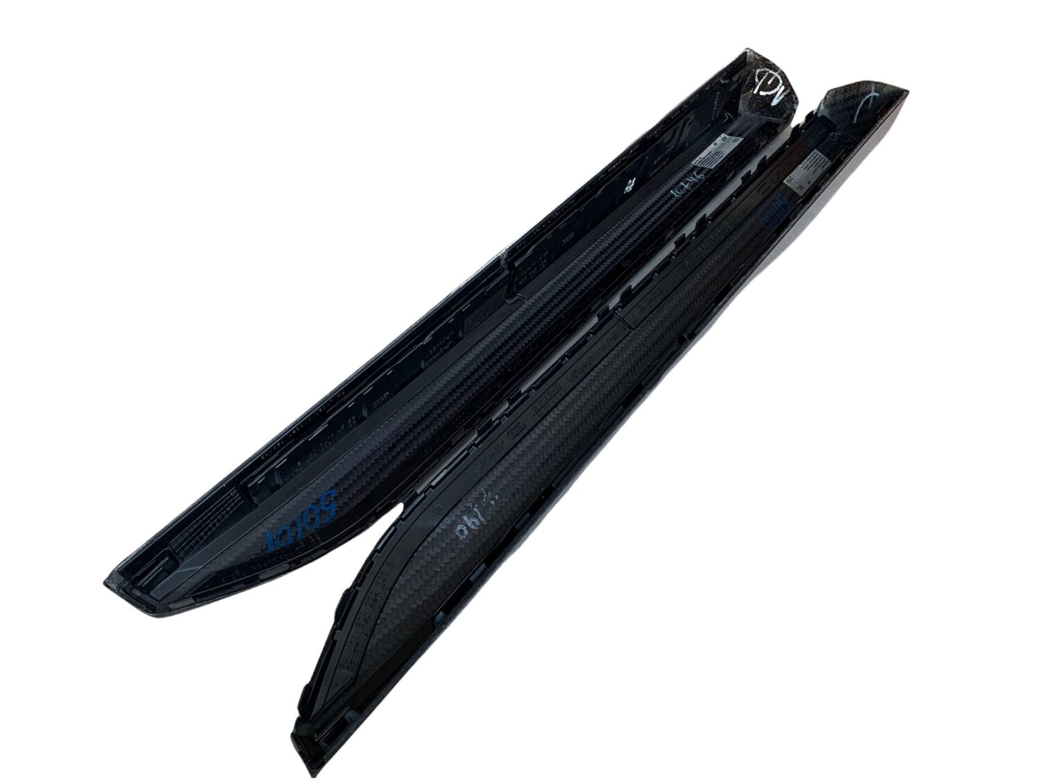 2X NEW ORIGINAL CARBON DOOR SLATS AUDI Q5 SQ5 2017-2021 80A 80A853525 80A222526B 80A222525B