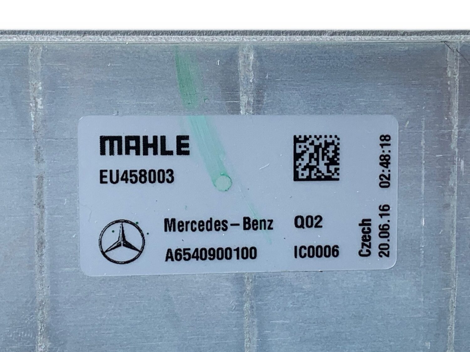NEW OE INTERCOOLER RADIATOR MERCEDES E-KLASSE W213 SPRINTER 654 A6540900100
