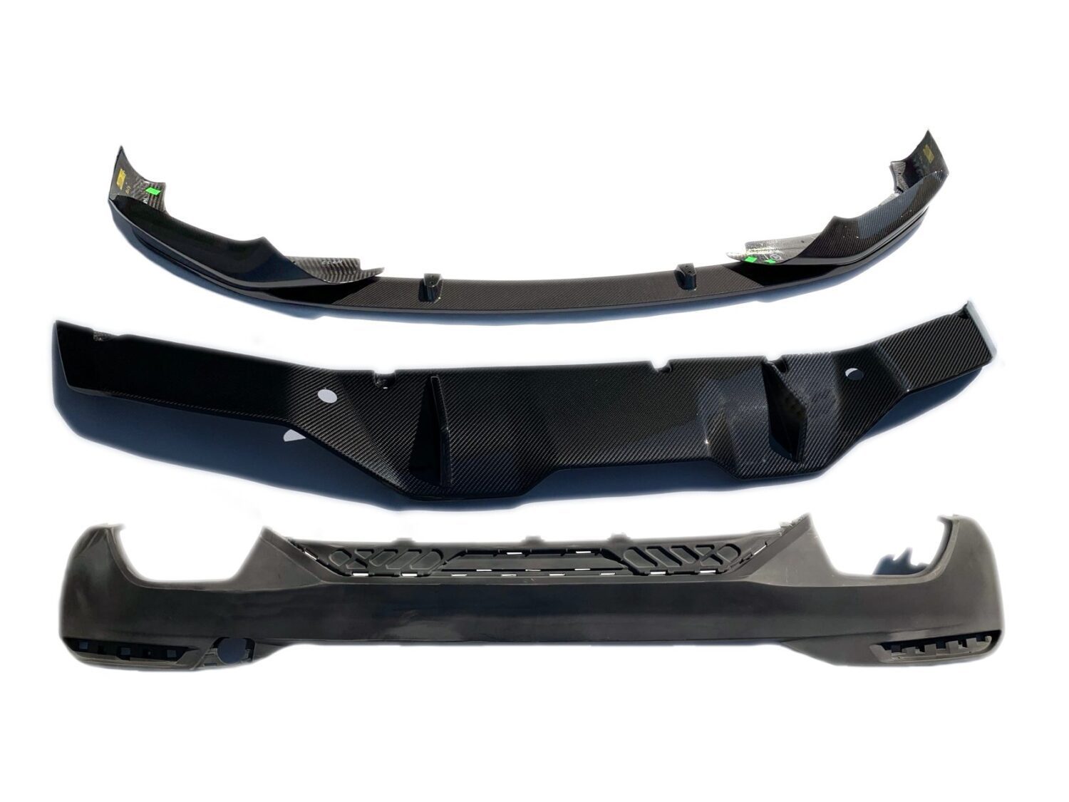 NOUVEAU KIT COMPLET DE PARE-CHOCS EN CARBONE BMW 5 G30 51112414135 DIFFUSEUR ARRIERE + SPOILER AVANT