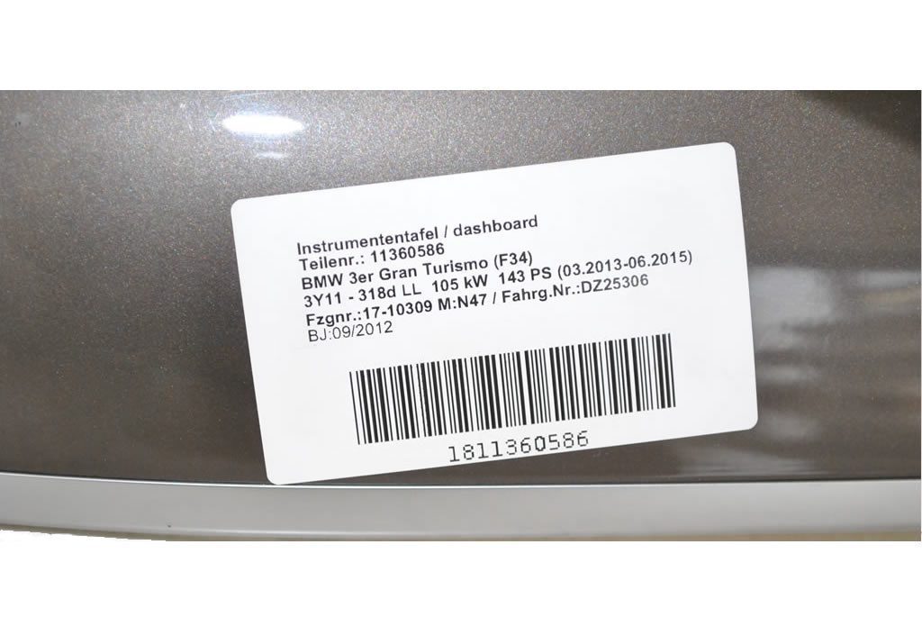 Oryginalna Używana Wewnętrzna Listwa Wykończeniowa Pearl Osłona Deski Rozdzielczej Nawiew Kratka Powietrza BMW 3`F30 F31 LCI F34 GT 4`F32 F33 F36 9287774