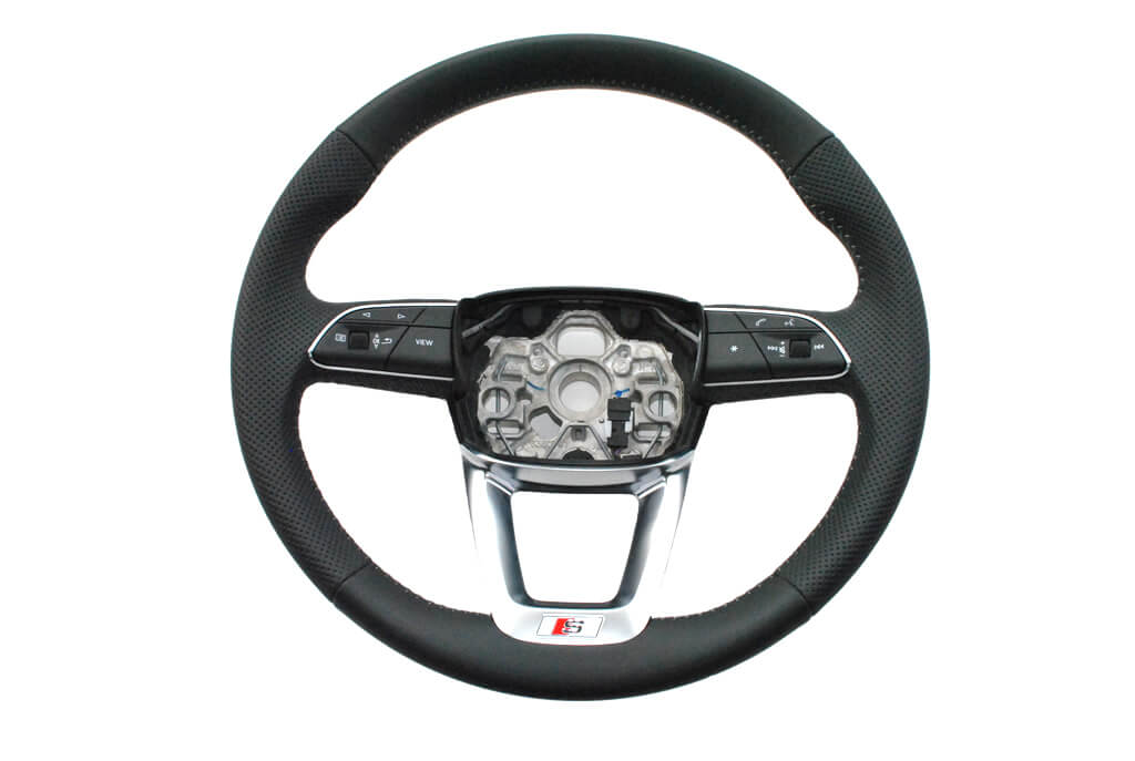 NOVÝ OE VOLANT ČERNÝ KOŽENÝ MULTIFUNKČNÍ AUDI Q3 83A419091H
