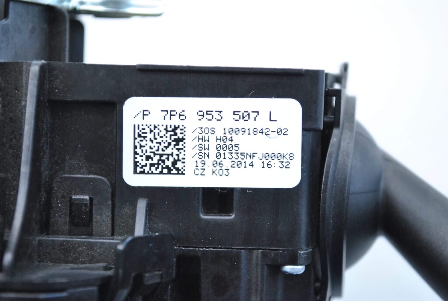 Nowy Oryginalny Przełącznik Manetki Kolumny Kierowniczej Kompletny Audi A6 A7 Volkswagen Touareg 4H0953568F
