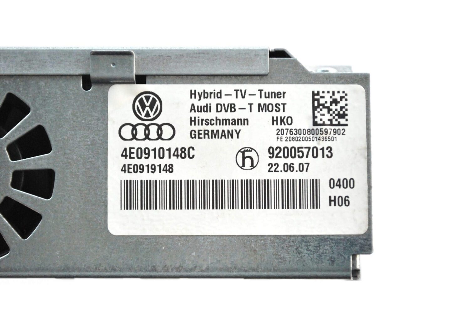 NOVÝ OE TUNER TV HYBRID MMI DVB-T 3G AUDI A4 A5 A6 A7 A8 Q5 Q7 RS5 VW TOUAREG 4F0919129D
