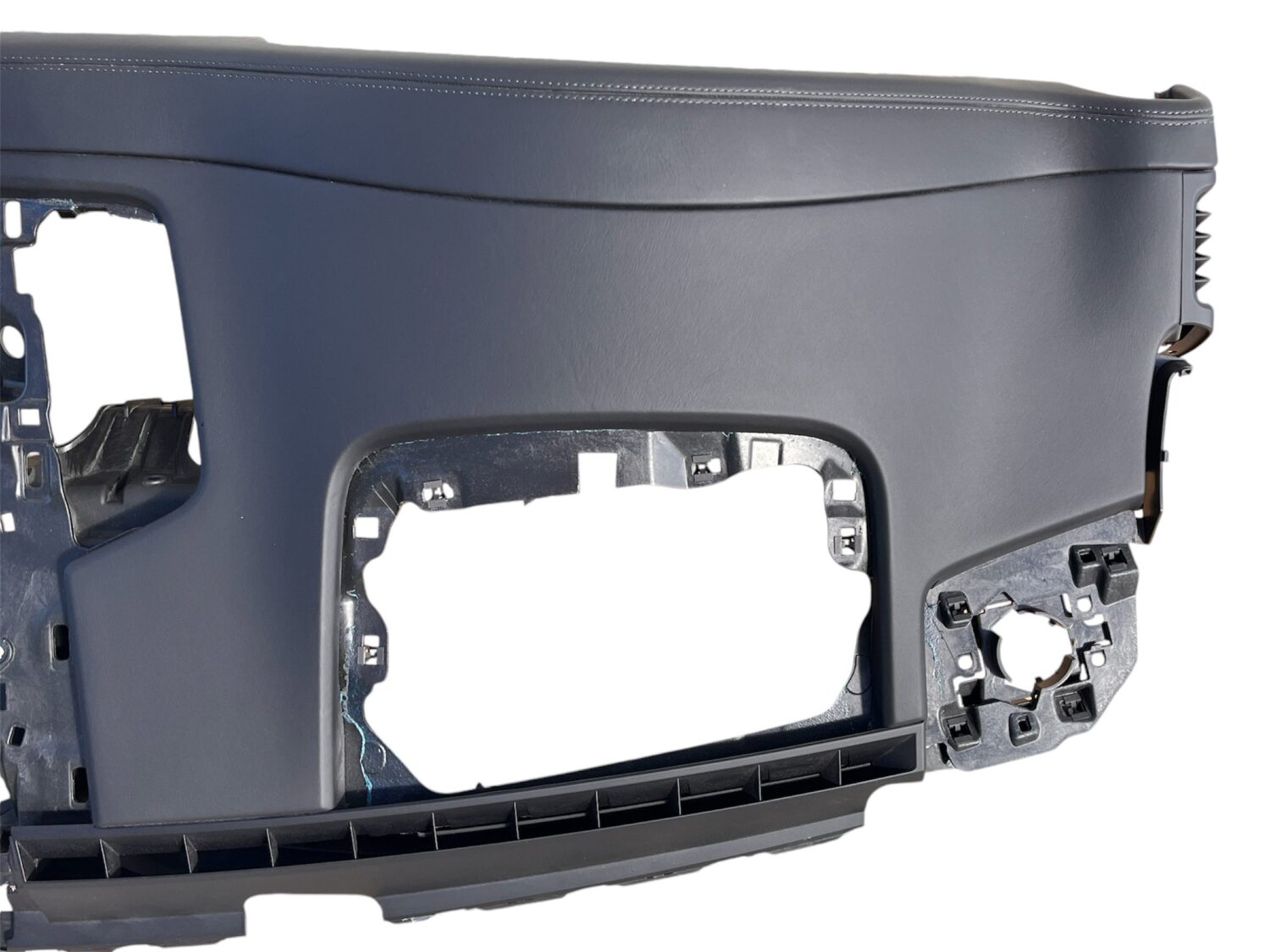 NEUE OE SCHWARZES LEDER HEAD-UP ARMATURENBRETT MIT SCHWARZEM FADEN PORSCHE CAYENNE 2018 - 9Y1857033Q