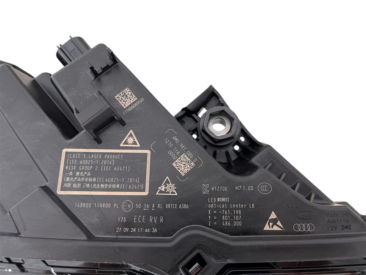 2X NEUE OE SCHEINWERFER LASER LED LAMPEN AUDI Q7 FACELIFT 2024 - 4M0941085D , 4M0941086D