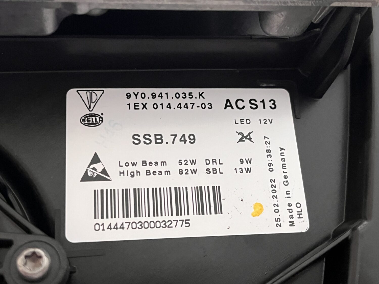 NEUE OE MATRIX LED SCHEINWERFER LINKE SEITE PORSCHE CAYENNE 9YA 2019 - 9Y0941035K