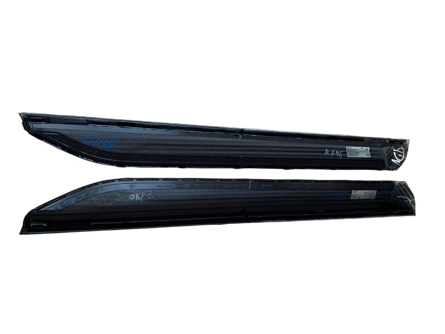 2X NEW ORIGINAL CARBON DOOR SLATS AUDI Q5 SQ5 2017-2021 80A 80A853525 80A222526B 80A222525B