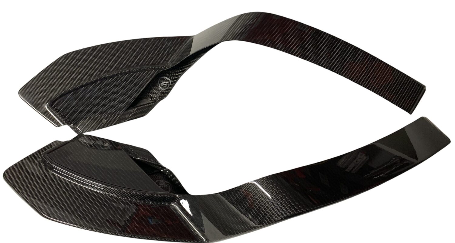 2X NEW ORIGINAL CARBON SPOILER CAPS AUDI TT SPORT 8S0088541 8S0088542