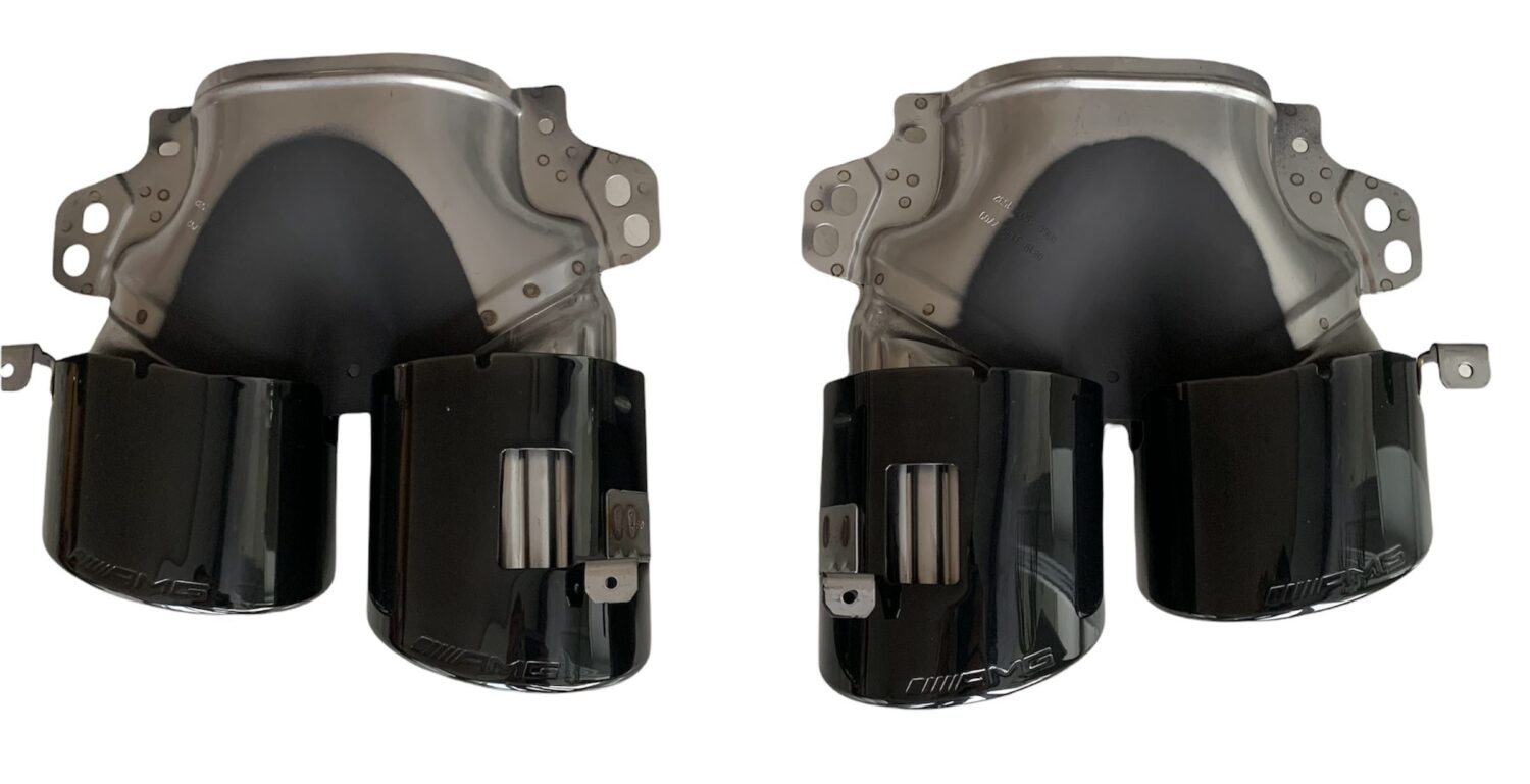 2X EMBOUT D'ÉCHAPPEMENT MERCEDES A A45S AMG W177 GT53 W290 GLA CLA GLE53 W167 GT 53 A0004901500 A0004901600