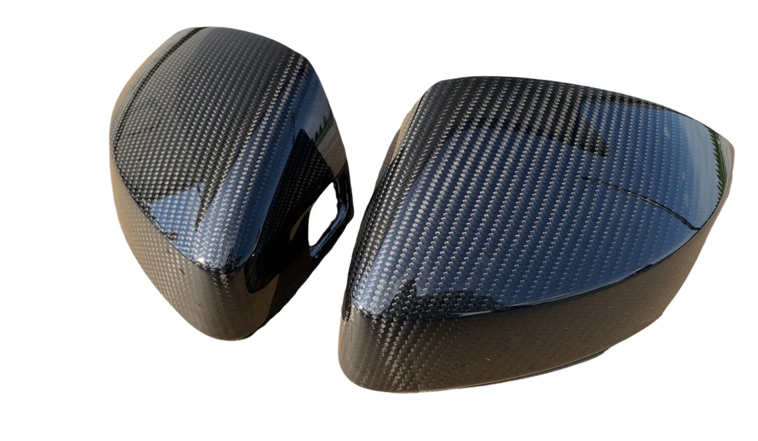 2X COPERTURA ALLOGGIAMENTO SPECCHIO CARBONIO AUDI A3 S3 RS3 8V 8V0857527E / 528E 8V0072530C