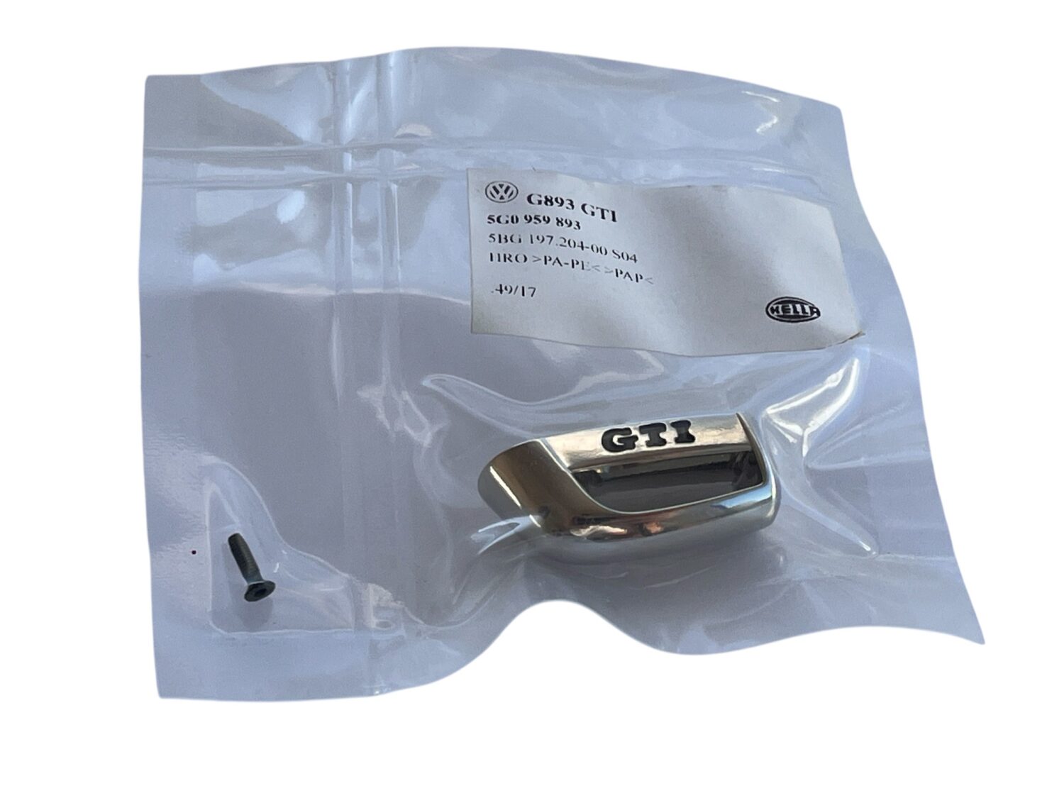 NEW OEM KEY CAP GTI KEY CHROME VW GOLF 7 T-ROC, POLO DESIGN 5G0959893