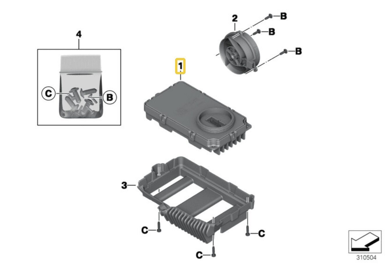 NOUVEAU MODULE LED OE ZKW COTINENTAL CONTROLEUR BMW K50 K51 R1200GS, R1250GS 63128528758