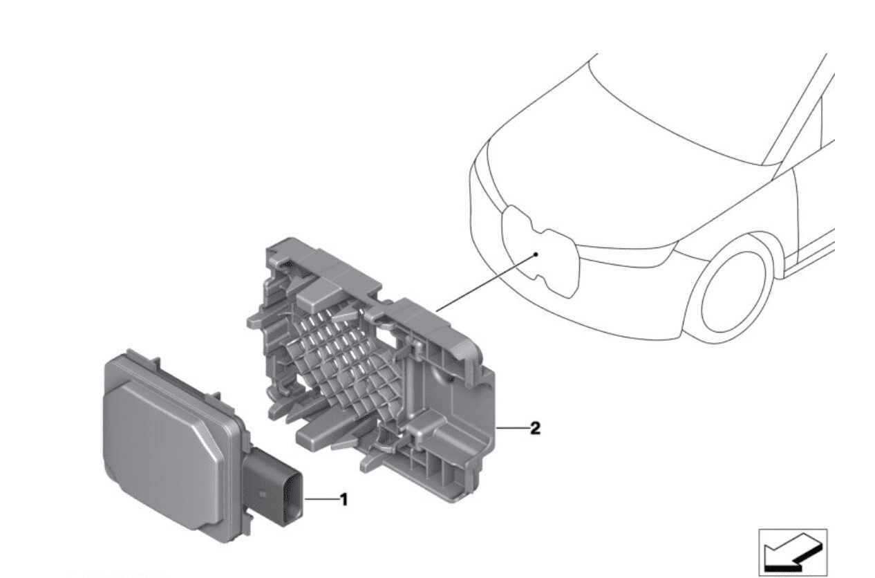 NUOVO ORIGINALE BMW ACC RADAR 66315A52CF9-01 MMR-30 5 G60 7 i7 G70 2 U06 Serie X U11 X1 / X2 iX I20 U06 U11 G05 G06 G07 - 5A52CF9