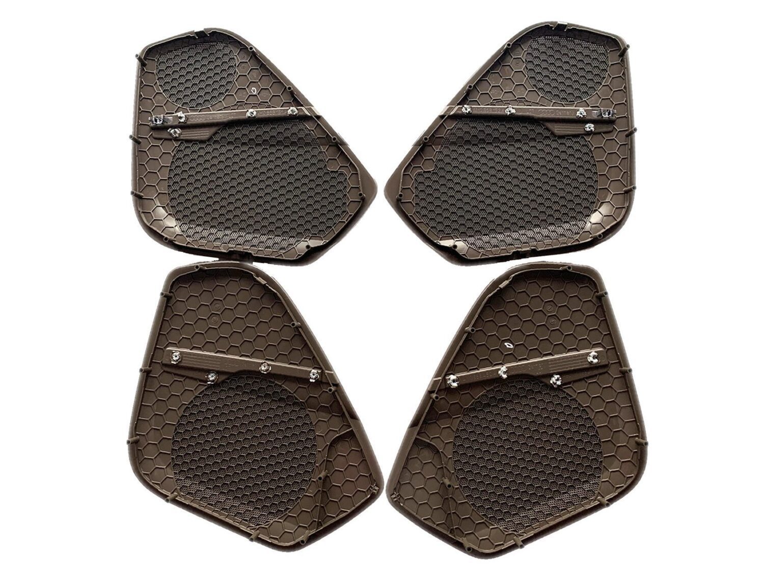 4X NUOVO OE GRIGLIA ALTOPARLANTE BOSE MARRONE AUDI Q7 4M 2015 - 4M0868452A 4M0868451A